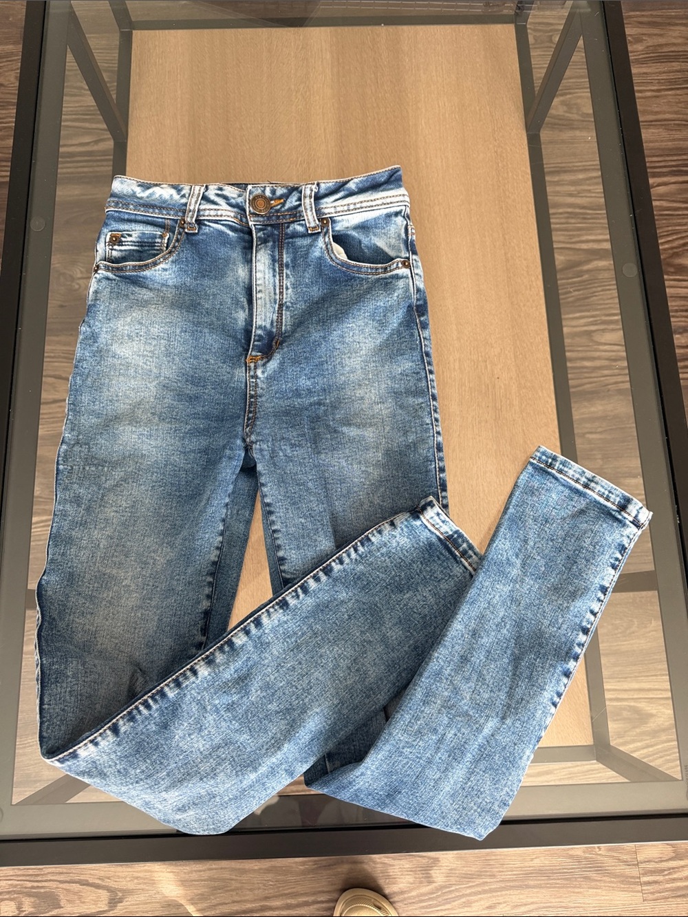 Classic Blue Skinny Jeans for Women - Light Blue Denim